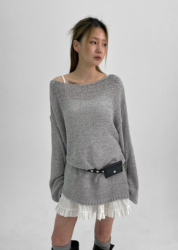 Edinut Stud Leather Cardholder Belt