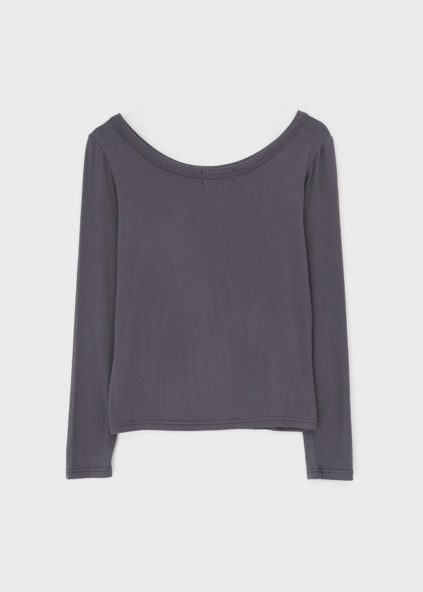 Pollem Lettering Off-Shoulder Long Sleeve
