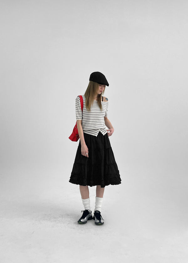 Rominut Leather Buckle Shoulder Bag