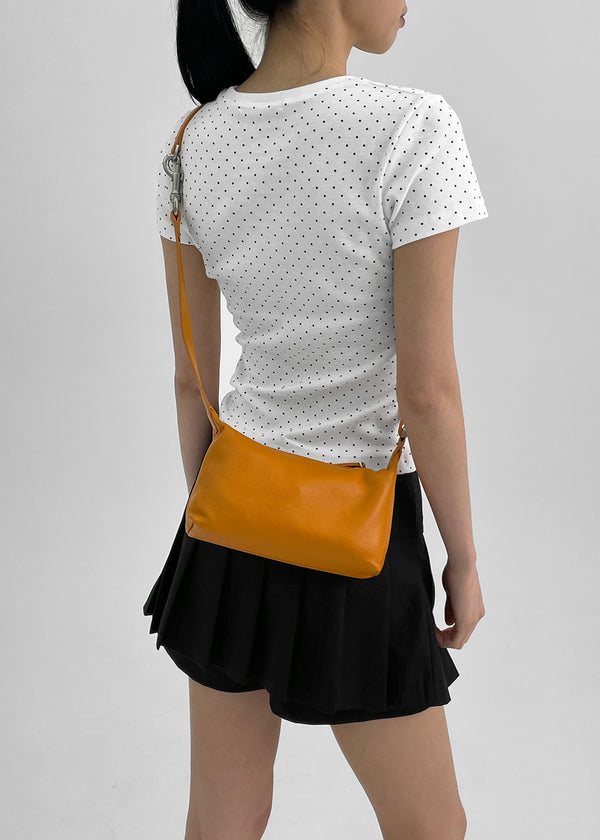 Koiche Buckle Mini Hobo Bag (Genuine Leather)