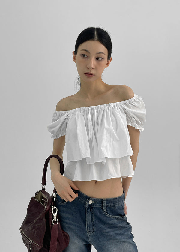 Lamins Crop Frill Blouse