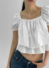 Lamins Crop Frill Blouse