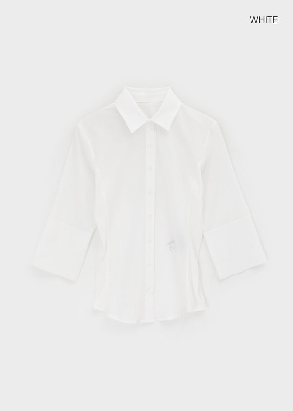 Delong Sheer Slim 3/4 Sleeve Shirt
