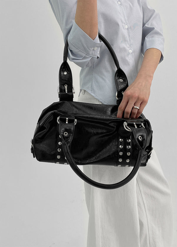 Camille Studded Leather Shoulder Bag