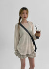 Defab Boat Neck Linen Summer Knit