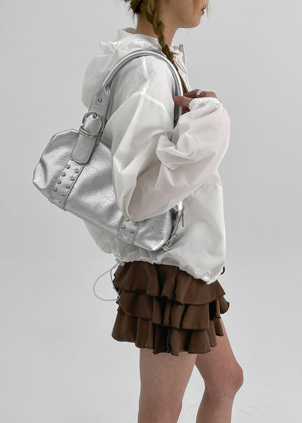 Camille Studded Leather Shoulder Bag