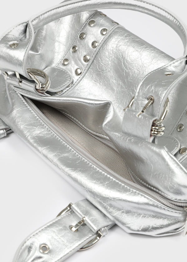 Camille Studded Leather Shoulder Bag