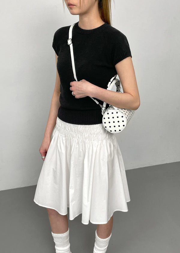 Kingking Dot Enamel Handle Bag