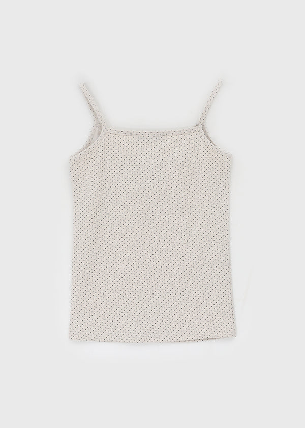Ultnur Shirred Dot Tank Top