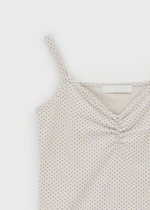 Ultnur Shirred Dot Tank Top