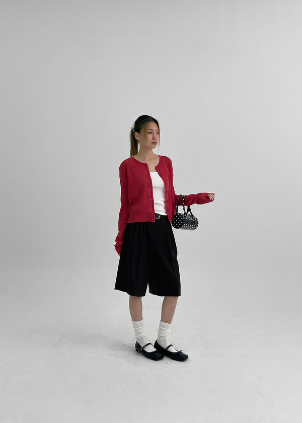 Elzip Summer Round Knit Cardigan