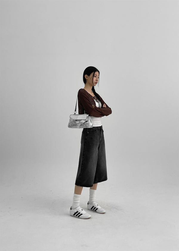 Milcot Eyelet Belt Leather Two-Way Bag