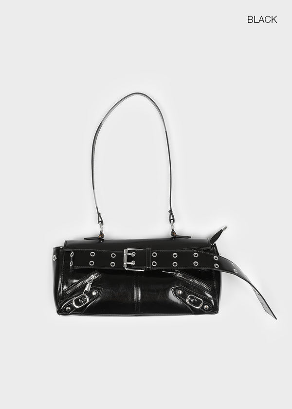 Milcot Eyelet Belt Leather Two-Way Bag
