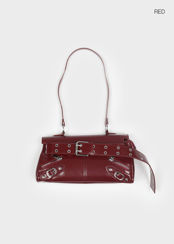 Milcot Eyelet Belt Leather Two-Way Bag