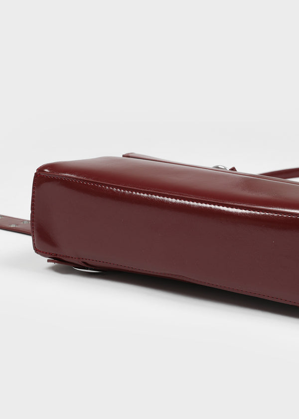Milcot Eyelet Belt Leather Two-Way Bag