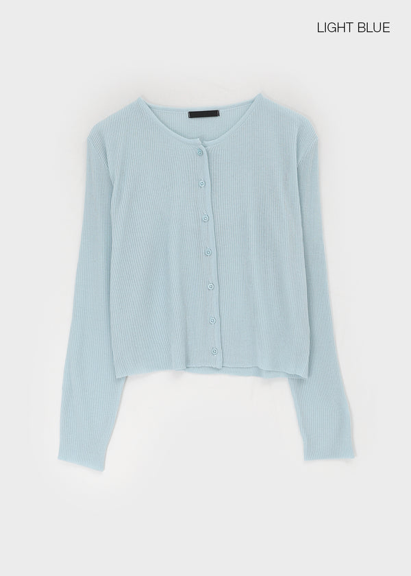 Elzip Summer Round Knit Cardigan