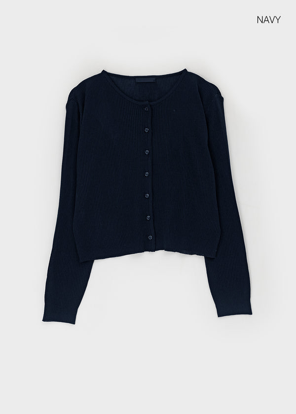 Elzip Summer Round Knit Cardigan