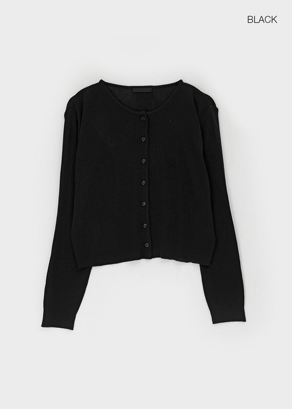 Elzip Summer Round Knit Cardigan