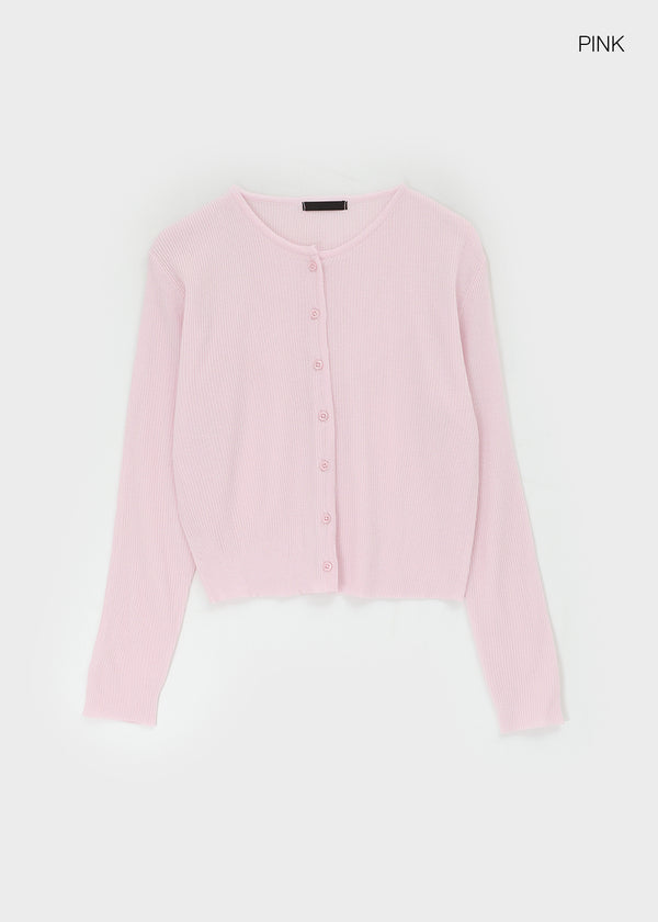 Elzip Summer Round Knit Cardigan