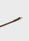 Kmong Slim Woven Leather Belt
