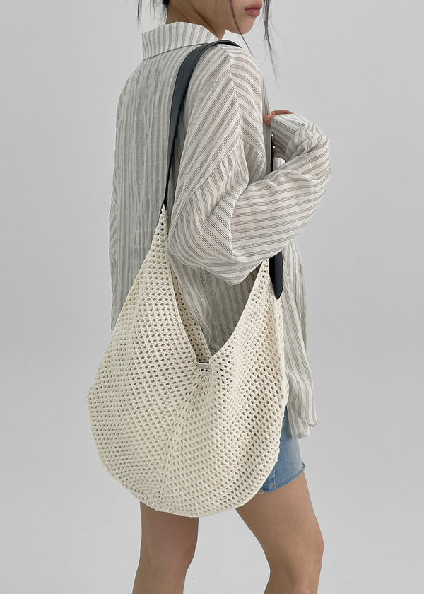 Robkey Net Knit Crossbody Bag