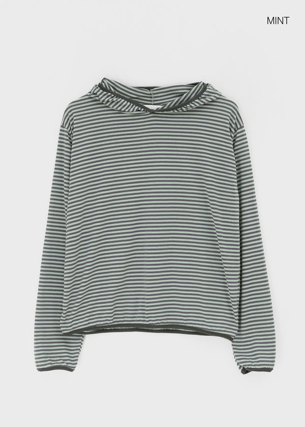 Dunang Summer Piping Stripe Hoodie
