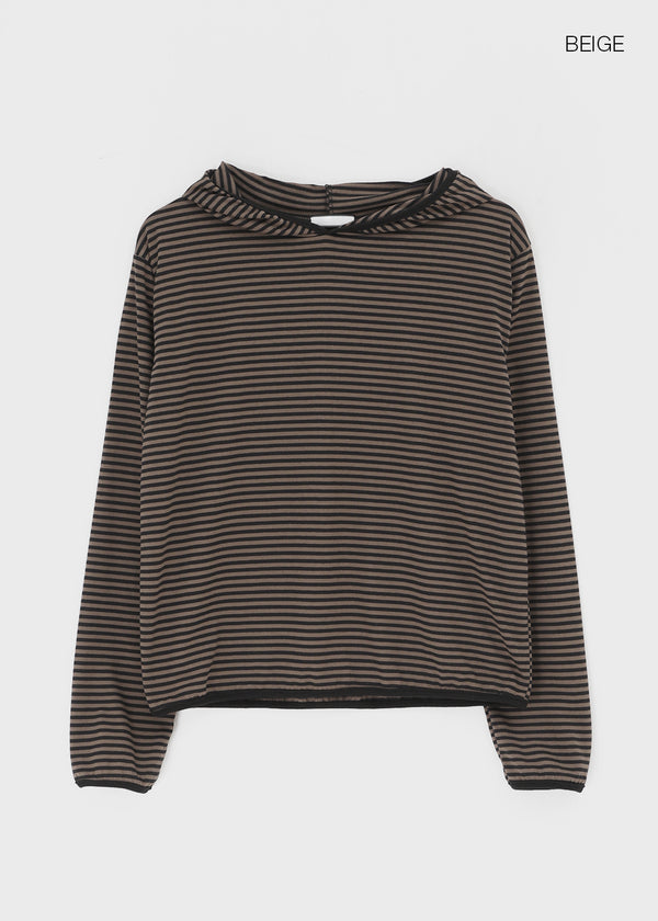Dunang Summer Piping Stripe Hoodie