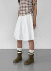 Jimben Cotton Basic Midi Skirt