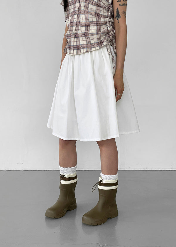 Jimben Cotton Basic Midi Skirt