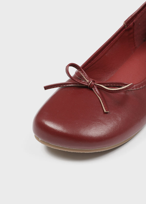 Hven Ribbon Round Flat Shoes