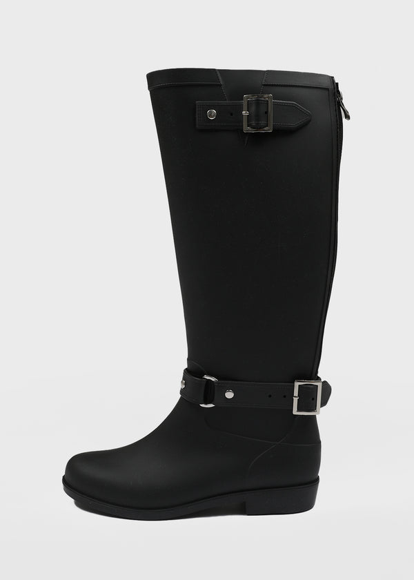 Rating Buckle Long Rain Boots