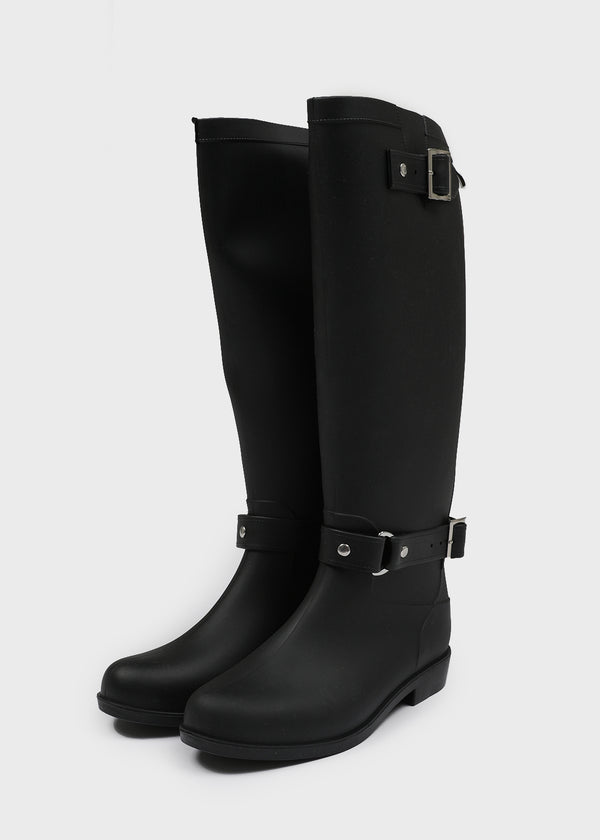 Rating Buckle Long Rain Boots