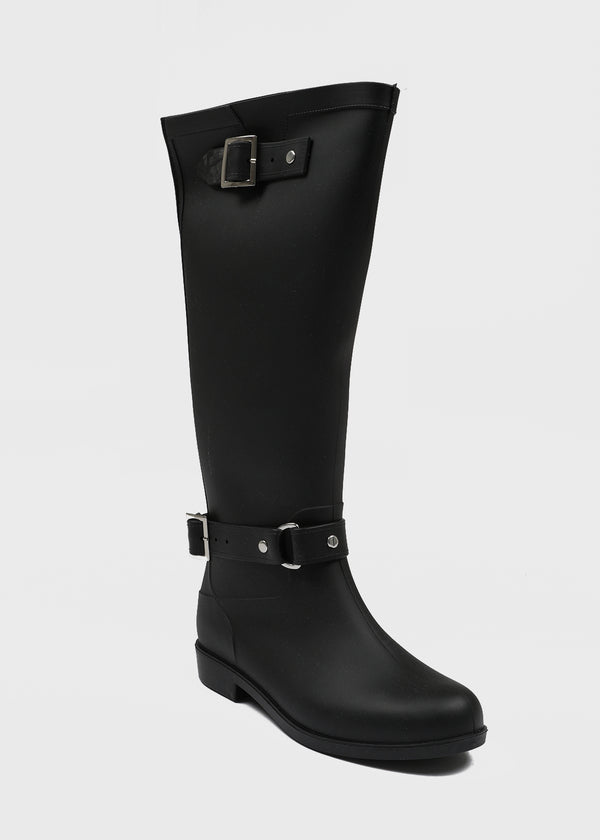 Rating Buckle Long Rain Boots