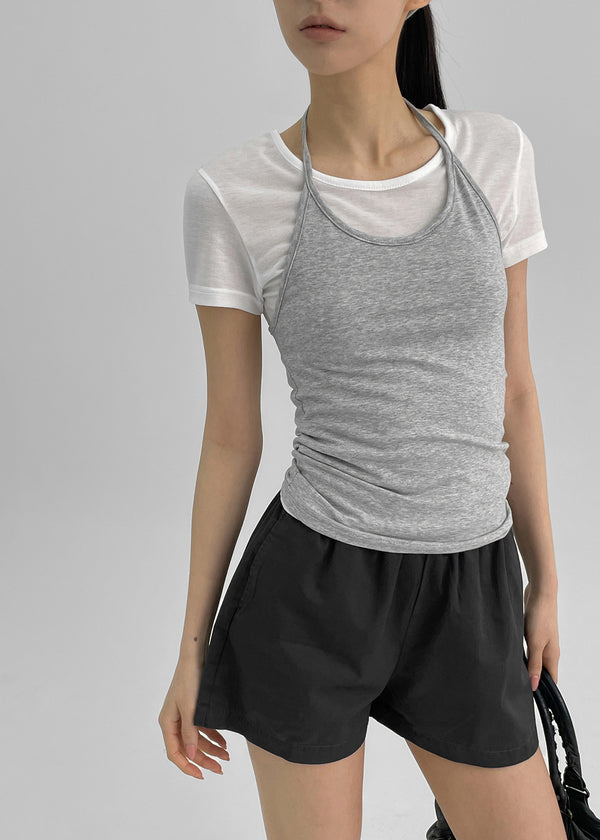 Oiket Strap Halter Tank