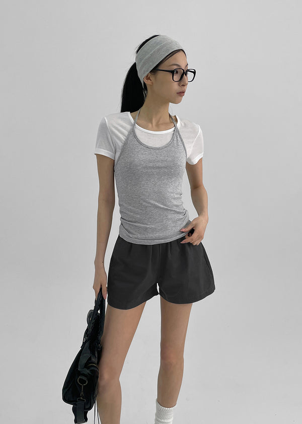 Oiket Strap Halter Tank