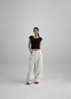 Fulton Back Pocket Balloon Wide Cotton Pants