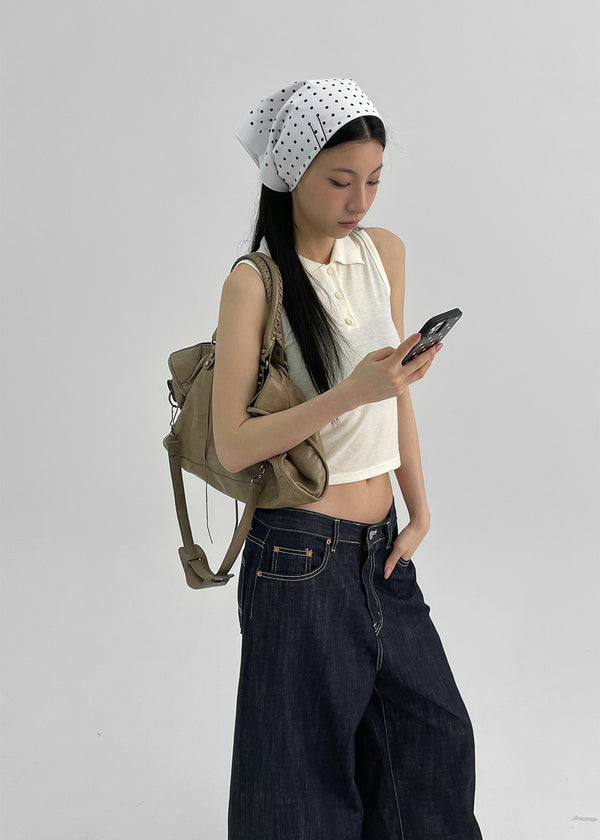 Levond Nonpade Weite Denim-Hose