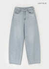 Elton Summer Washing Wide Denim Pants