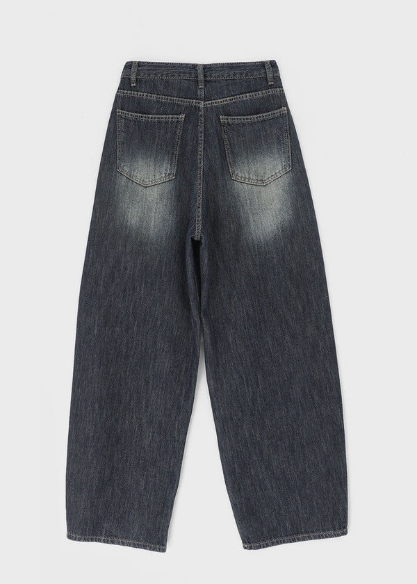 Elton Summer Washing Wide Denim Pants