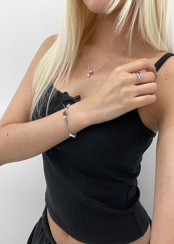 Lepoly Gemstone Bead Knot Bracelet