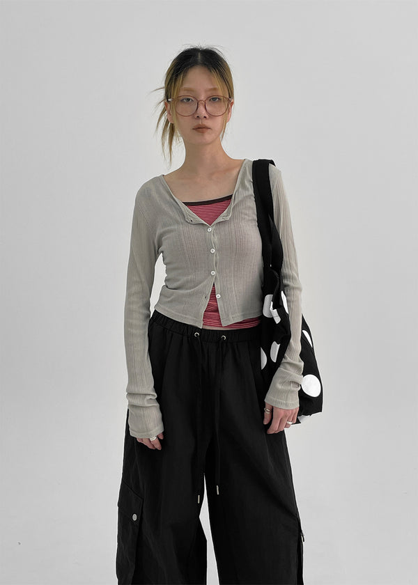 Charlotte V-Neck Crop Summer Cardigan