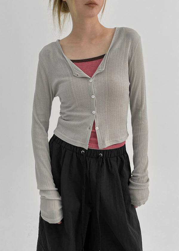 Charlotte V-Neck Crop Summer Cardigan