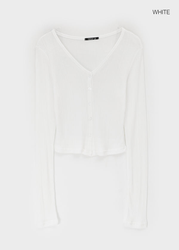 Charlotte V-Neck Crop Summer Cardigan