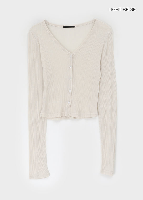 Charlotte V-Neck Crop Summer Cardigan