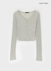 Charlotte V-Neck Crop Summer Cardigan