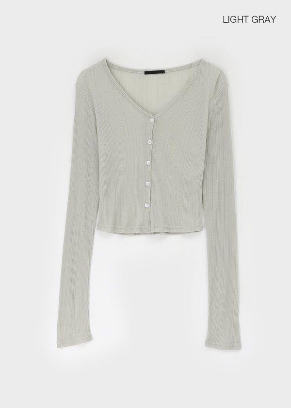 Charlotte V-Neck Crop Summer Cardigan