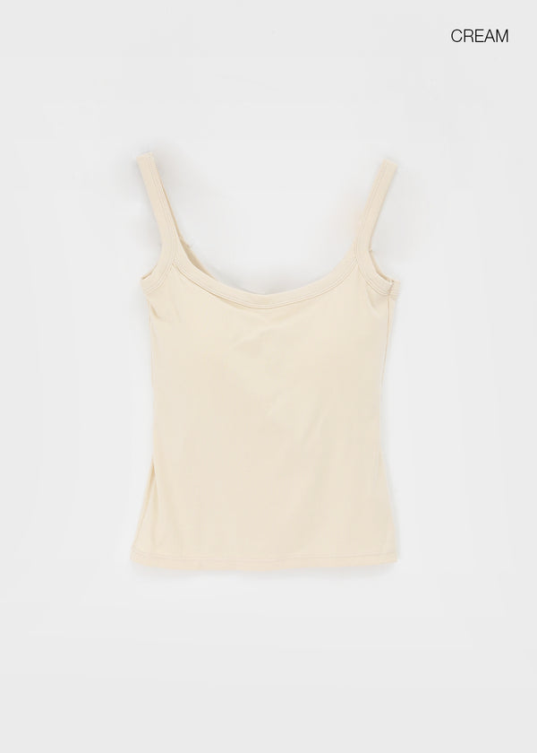 Pocarit Basic Sleeveless Top (Built-in Cap)