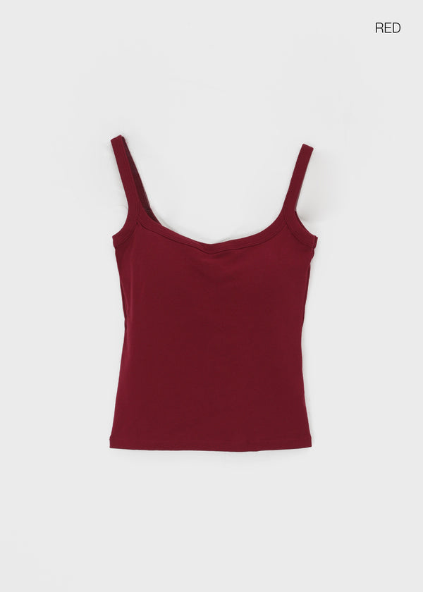 Pocarit Basic Sleeveless Top (Built-in Cap)