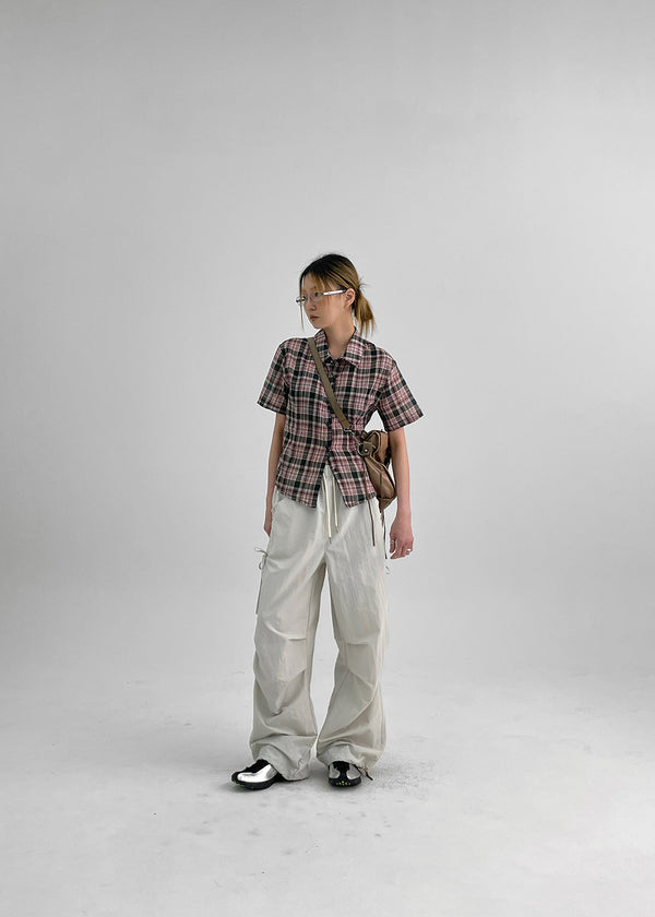 Folk String Nylon Banding Pants