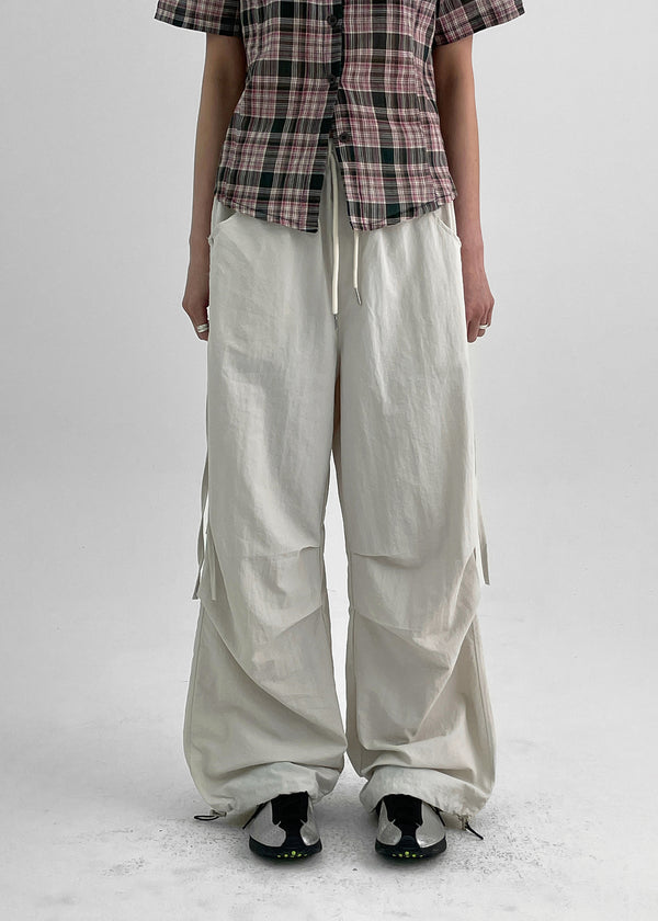 Folk String Nylon Banding Pants
